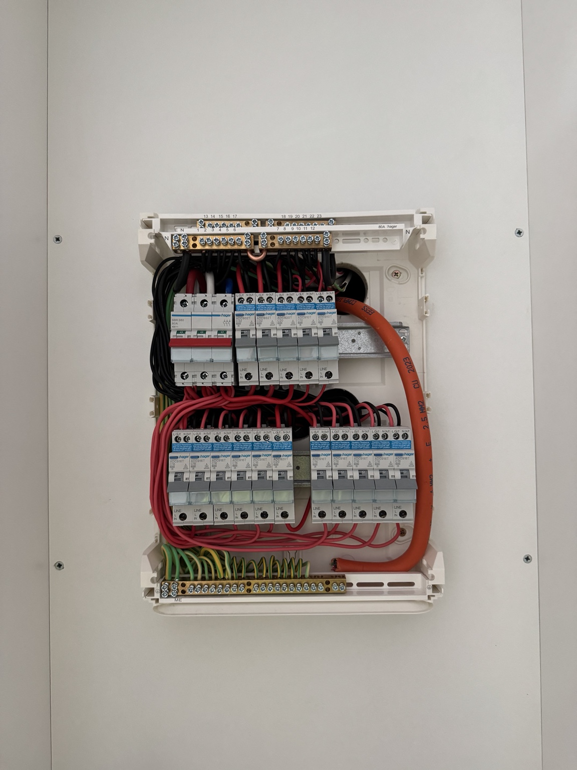 Residential electrical distribution board